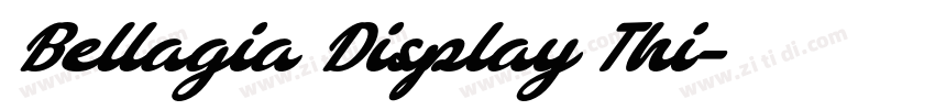 Bellagia Display Thi字体转换